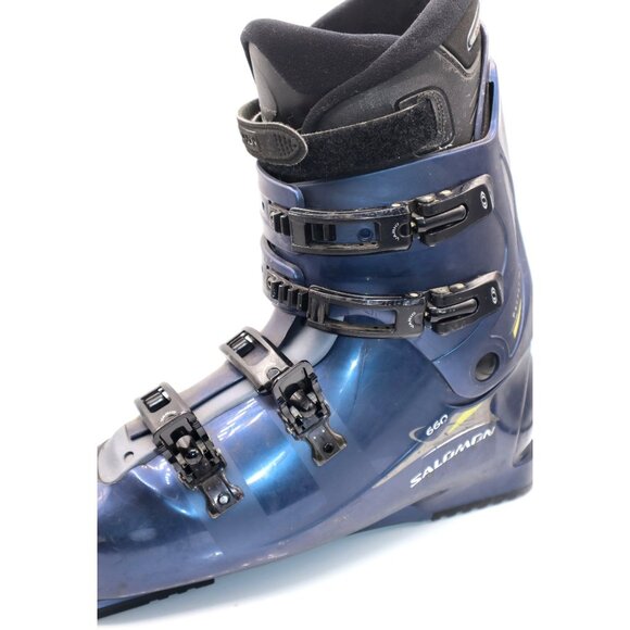 Salomon 660 Ski Boots Blue Black Adult Alpine Downhill Ski Equipment - Picture 12 of 14